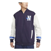 Nike Colorblock Printing Logo Alphabet Zipper Jacket Blue DX6054-498