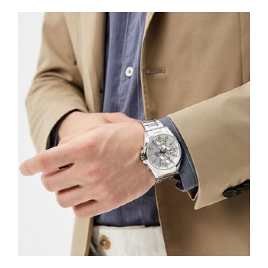 CASIO Quartz EDIFICE Stainless Steel Strap Mens Silver Analog EFV-560D-7A2021