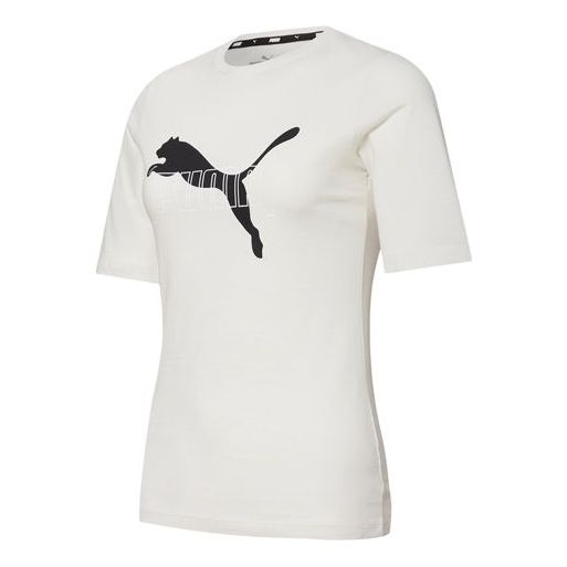 (WMNS) PUMA Nu-tility Printing Round-neck Grey 848643-05