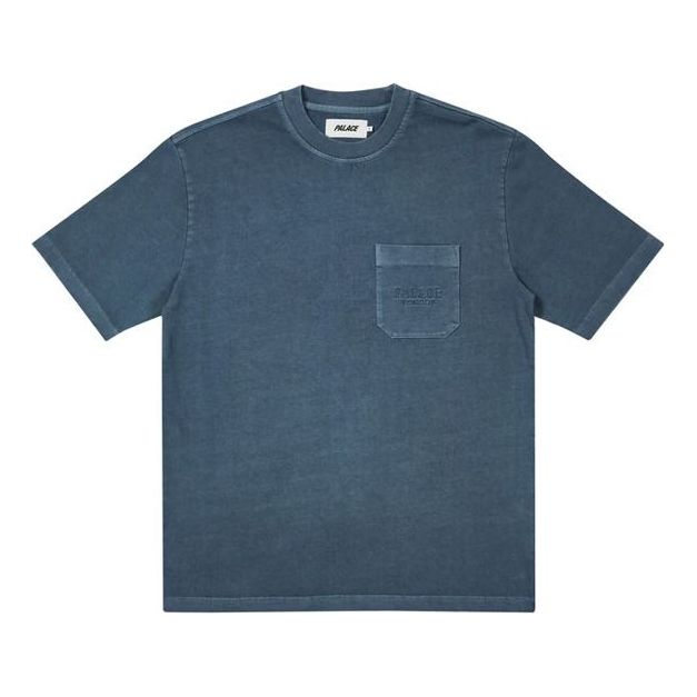 PALACE Solid Color Alphabet Short Sleeve Unisex Blue P20ES067
