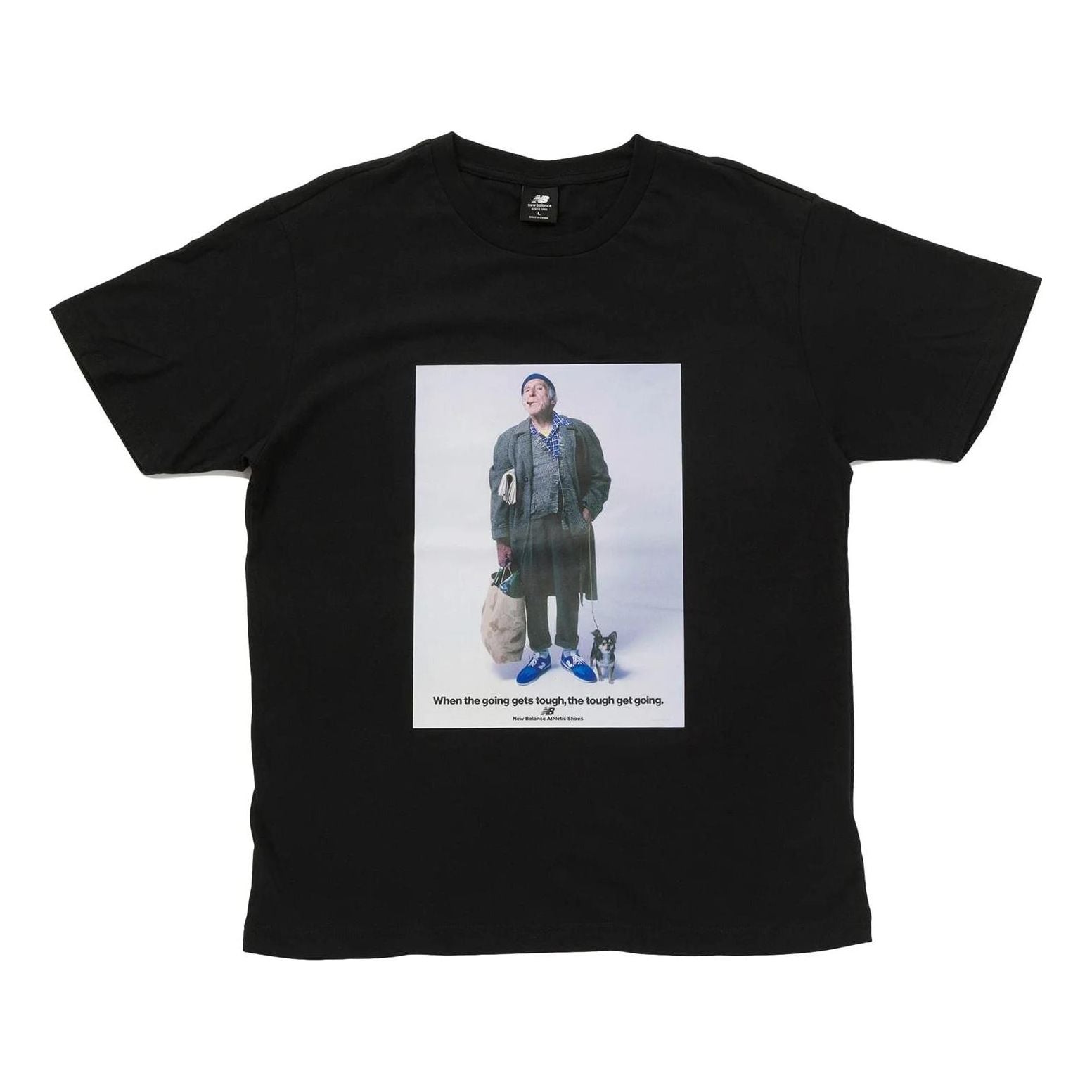 New Balance Essentials Grandpa T-shirt Asia Sizing 'Black' AMT21569-BK