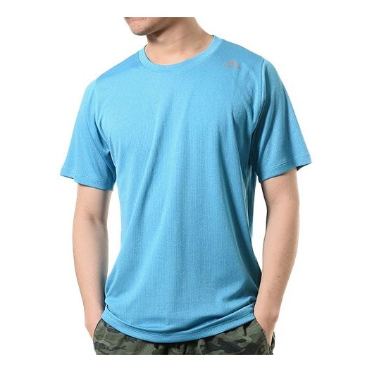 adidas Logo Training Sports Short Sleeve Blue DX0794