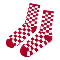Vans Checkerboard Crew II Socks 'Red White' VN0A3H3NRLM