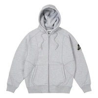 Palace Bonded Sherpa Zip Hoody Jacket 'Grey Marl' P26CS016