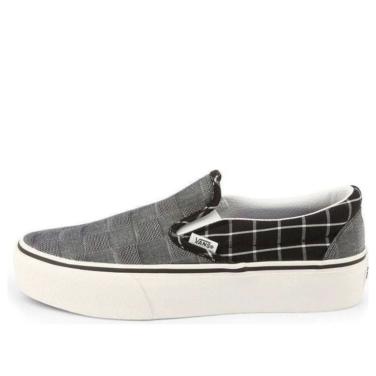Vans slip-on Skate shoes Checkered 'Grey Black' VN0A3JEZ1AW