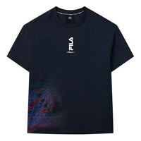 FILA x 3.1 phillip lim Crossover Printing Casual Sports Round Neck Short Sleeve Blue F11M126114F-NV