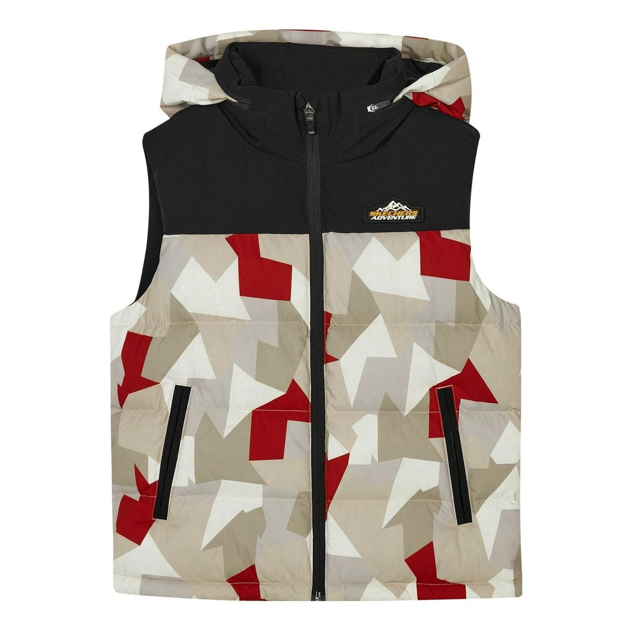 (PS) Skechers Casual Vest 'White Tan Black' L423B001-03HP