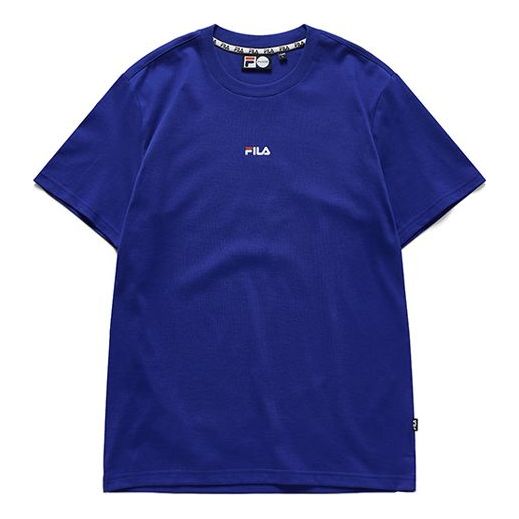 FILA FUSION Small logo Back Printing Short Sleeve Blue T11M933135F-BU