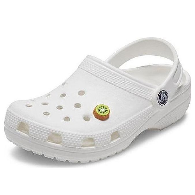 Crocs Classic Charm Kiwi Slice Clogs 'White' 21SF10008477