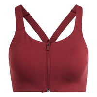 (WMNS) adidas TLRD Impact Luxe High-Support Zip Bra 'Red' HZ1516
