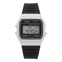 Men's CASIO F Series Student Sports Minimalistic Retro Small Watch Mens Black Digital F-91WM-7ADF