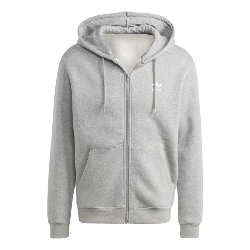 adidas Trefoil Full-Zip Hoodie 'Grey' IL2516