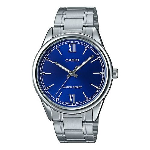 Men's CASIO DRESS Series Minimalistic Classic MTP-V005D-2B1 Mens Blue Analog MTP-V005D-2B12021