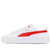 (WMNS) PUMA Smash Platform V2 'Celestial - White High Risk Red' 381156-01