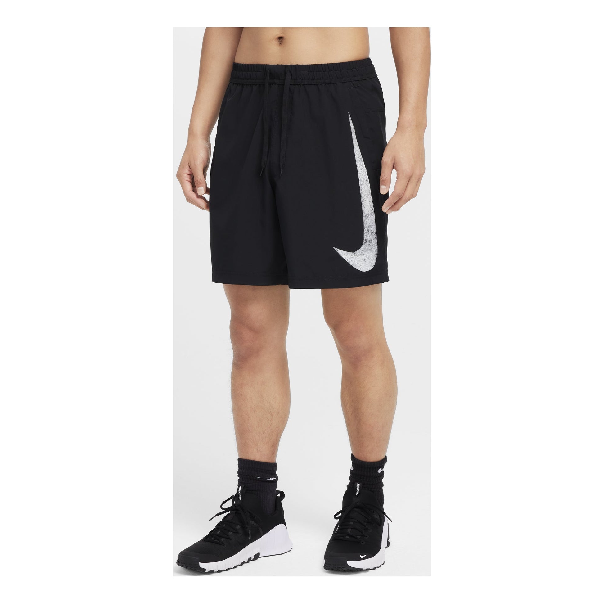 Nike Dri-FIT 7" Shorts 'Black Form Swoosh ' FZ1067-010