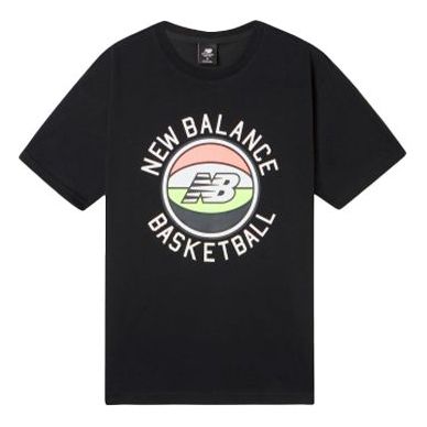 New Balance Basketball Alphabet Round Neck Short Sleeve Black MT01681-BK