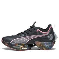 (WMNS) PUMA Fast-R Nitro Elite 'Black Pink Multicolor' 378466-01