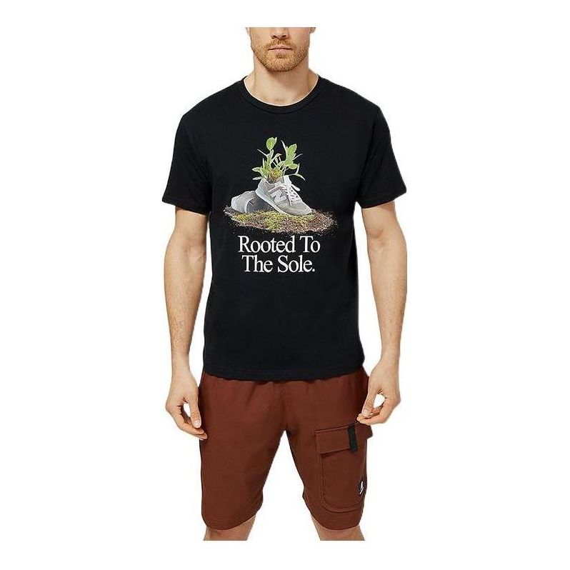 New Balance Athletics Legacies Rooted Tee Asia Sizing 'Black' MT23570-BK