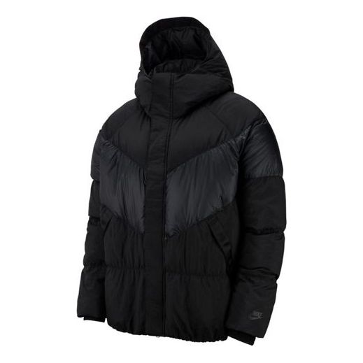 Men's Nike Hooded Down Jacket Black BV4719-010