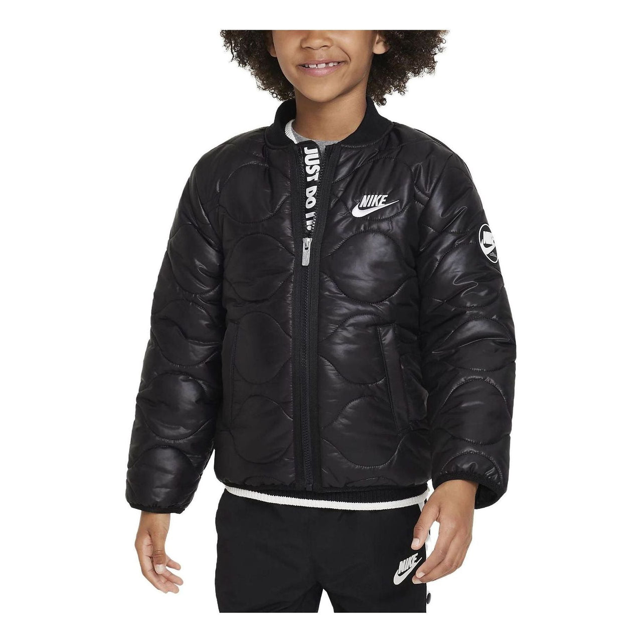 (PS) Nike Quilted Bomber Jacket 'Black' FV4566-010