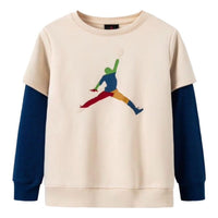 (GS) Air Jordan Logo Sweater 'Beige' FD4977-219
