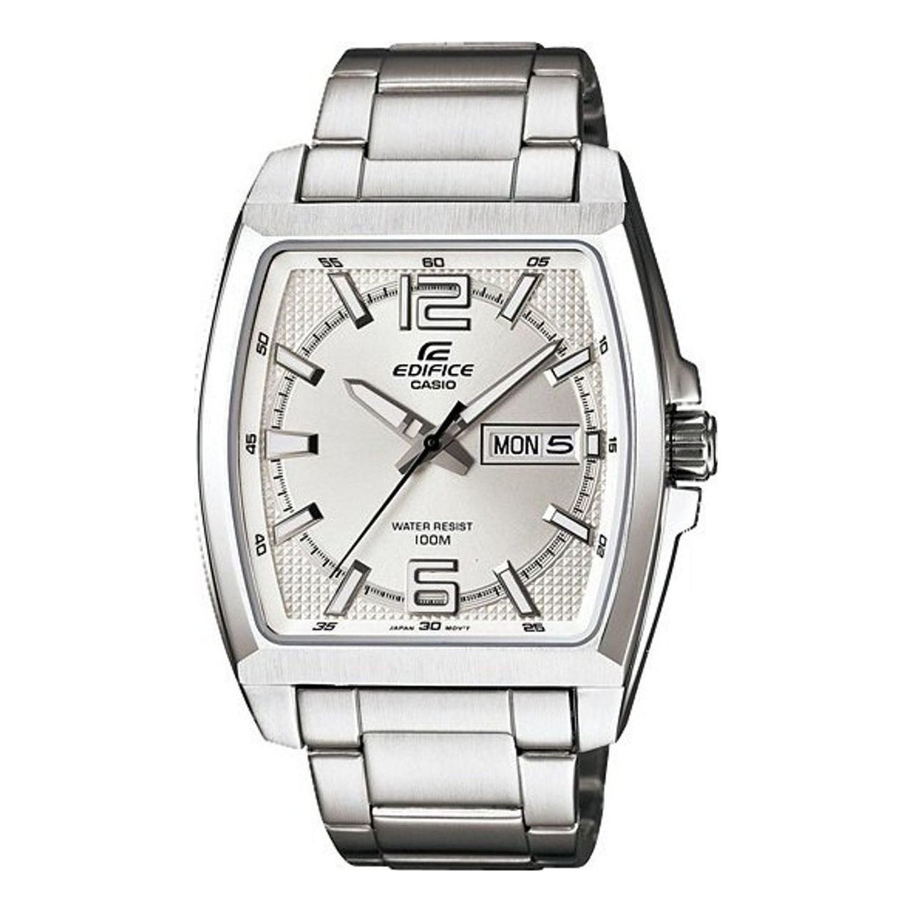 Men's CASIO Edifice Series Quartz Movement Silver Watch Mens EFR-100D-7AV