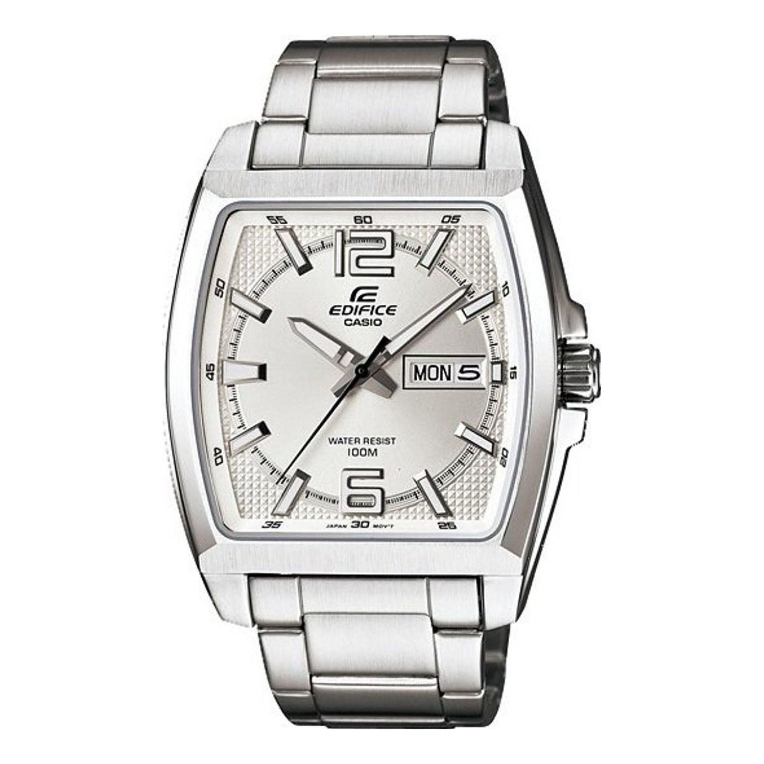 Men's CASIO Edifice Series Quartz Movement Silver Watch Mens EFR-100D-7AV
