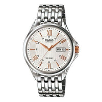 Casio Lineage Analog Watch 'Silver Brown Gold' LIN-203SD-7AV