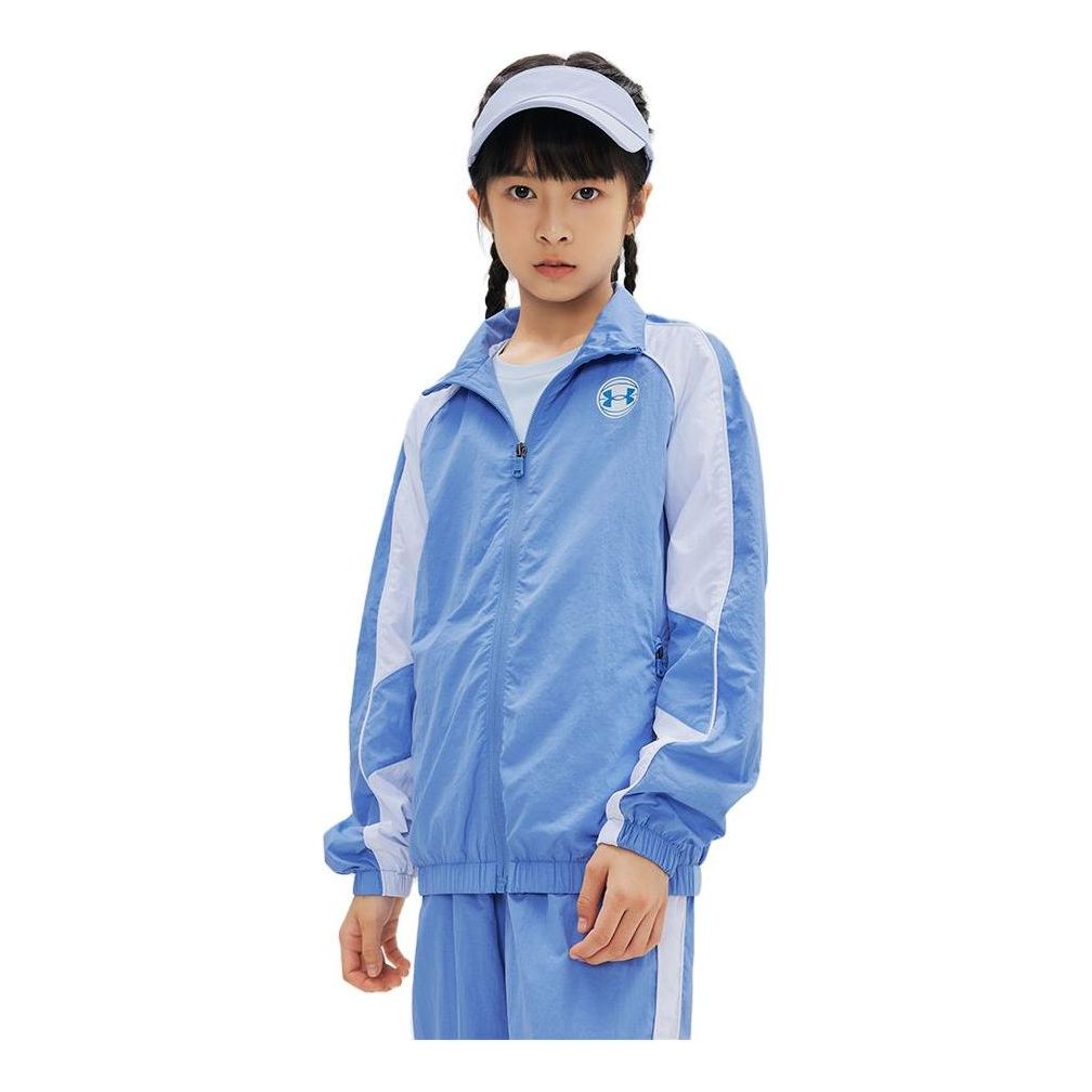 (GS) Under Armour Casual Jacket 'Blue White' 233204403