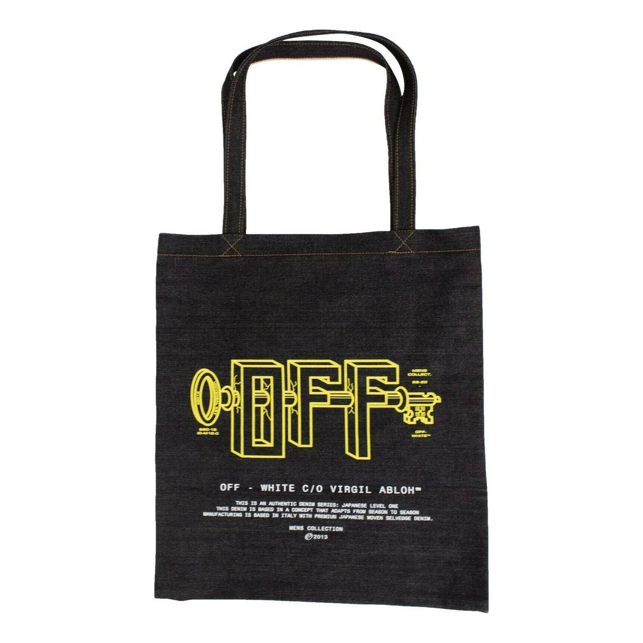 Off-White Denim Universal Key Tote Bag OMNA101S20H440133860