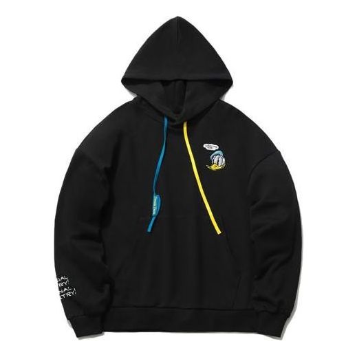 (WMNS) Li-Ning x Disney Crossover Embroidered Pullover Hoodie 'Black' AWDR494-2