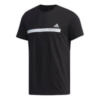 adidas TEE TAPE Sports Short Sleeve Black DZ2214