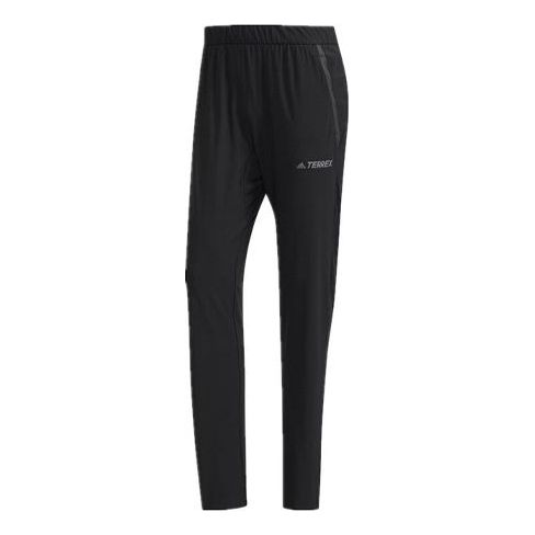 adidas Xplr Stretch Pt Reflective logo Outdoor Sports Pants Black DW4223