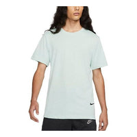 Men's Nike Solid Color Side Round Neck Short Sleeve Green T-Shirt DM2387-017