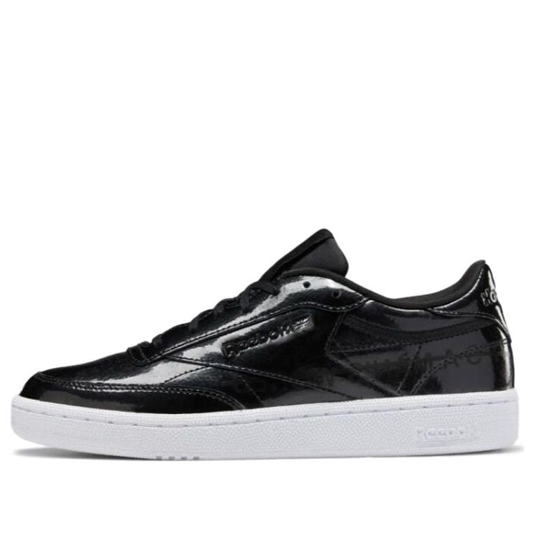(WMNS) Reebok Club C 85 Patent Leather 'Black' EG5986