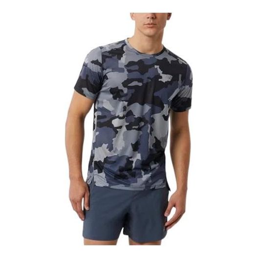 New Balance Printed Accelerate Short Sleeve T-shirt Asia Sizing 'Thunder' MT23223-THN