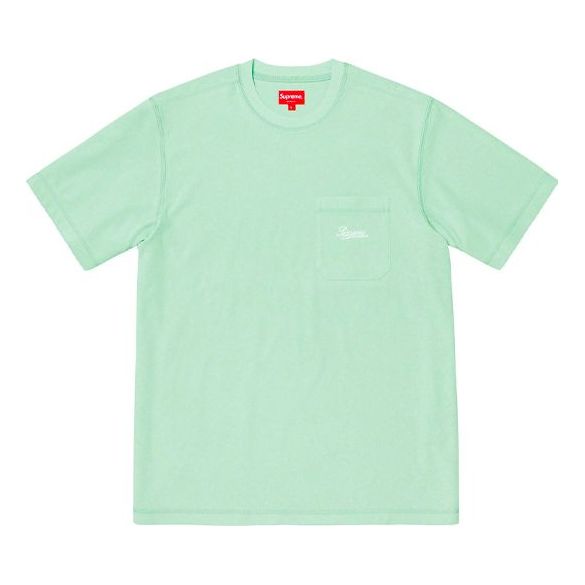 Supreme SS19 Terry Pocket Tee Short Sleeve Unisex Blue SUP-SS19-10576