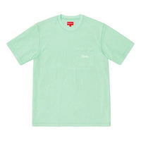 Supreme SS19 Terry Pocket Tee Short Sleeve Unisex Blue SUP-SS19-10576