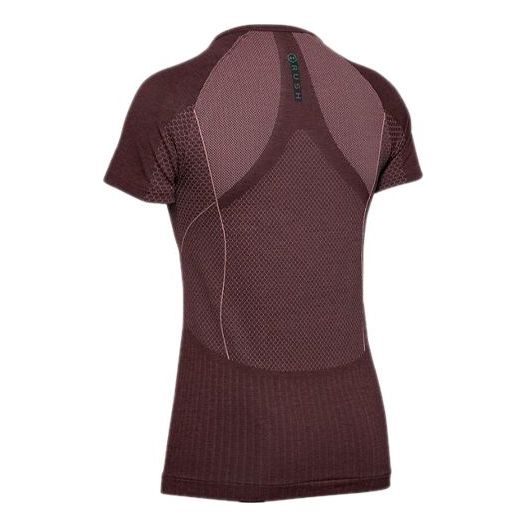 (WMNS) Under Armour RUSH Seamless Sports Tee Red 1351602-662