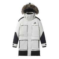 New Balance Winter Down Cotton Jacket Asia Sizing 'White Black' NPA44023-BEI