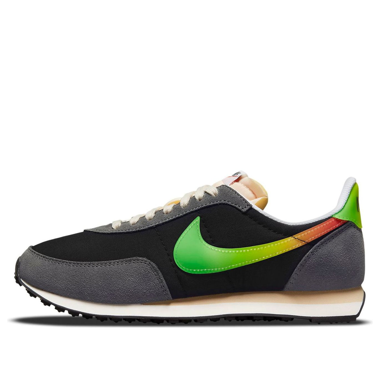 Nike Waffle Trainer 2 Low-Top Sneakers Black/Green DQ4995-010