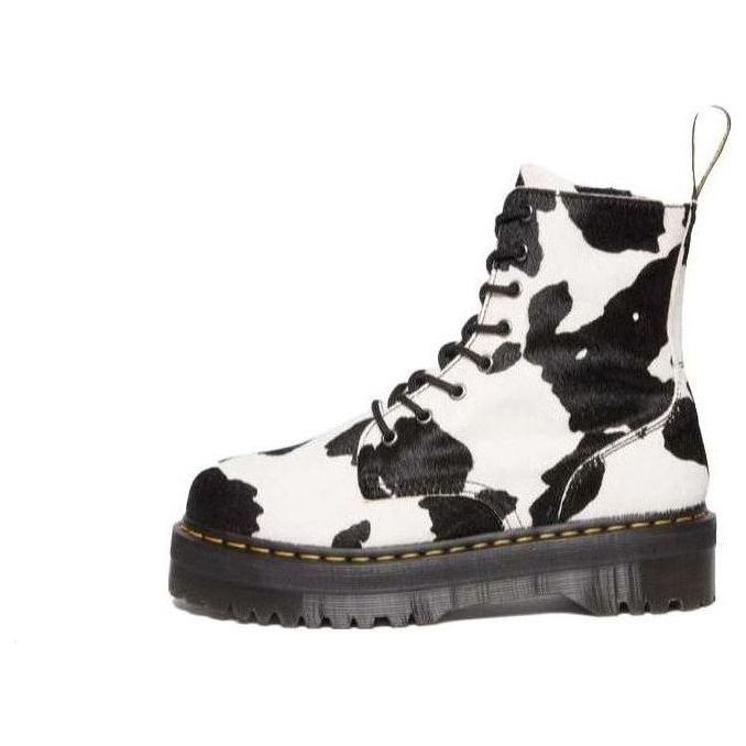 Dr. Martens Jadon Boot Hair-On Platforms Boots 'Cow Print' 31094934
