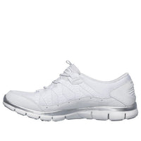 (WMNS) Skechers Gratis Low-Top Running Shoes White 22823-WSL