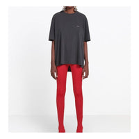 Balenciaga Small Alphabet logo Loose Short Sleeve Black 482204TYK281055
