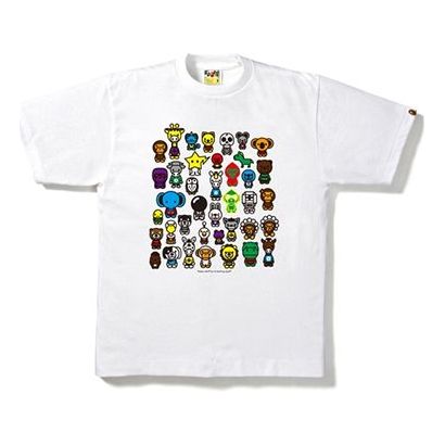 BAPE A TO Z TEE White BAPE-SS18-121