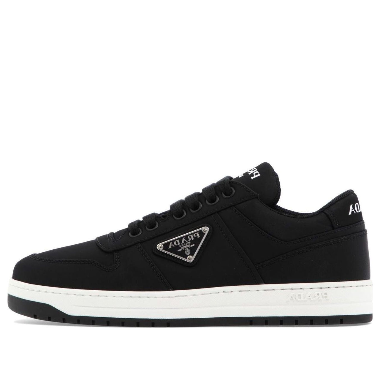 (WMNS) PRADA Double Wheel Re-nylon Gabardine Sneakers 'Black' 1E936M_3LFV_F0002_F_030