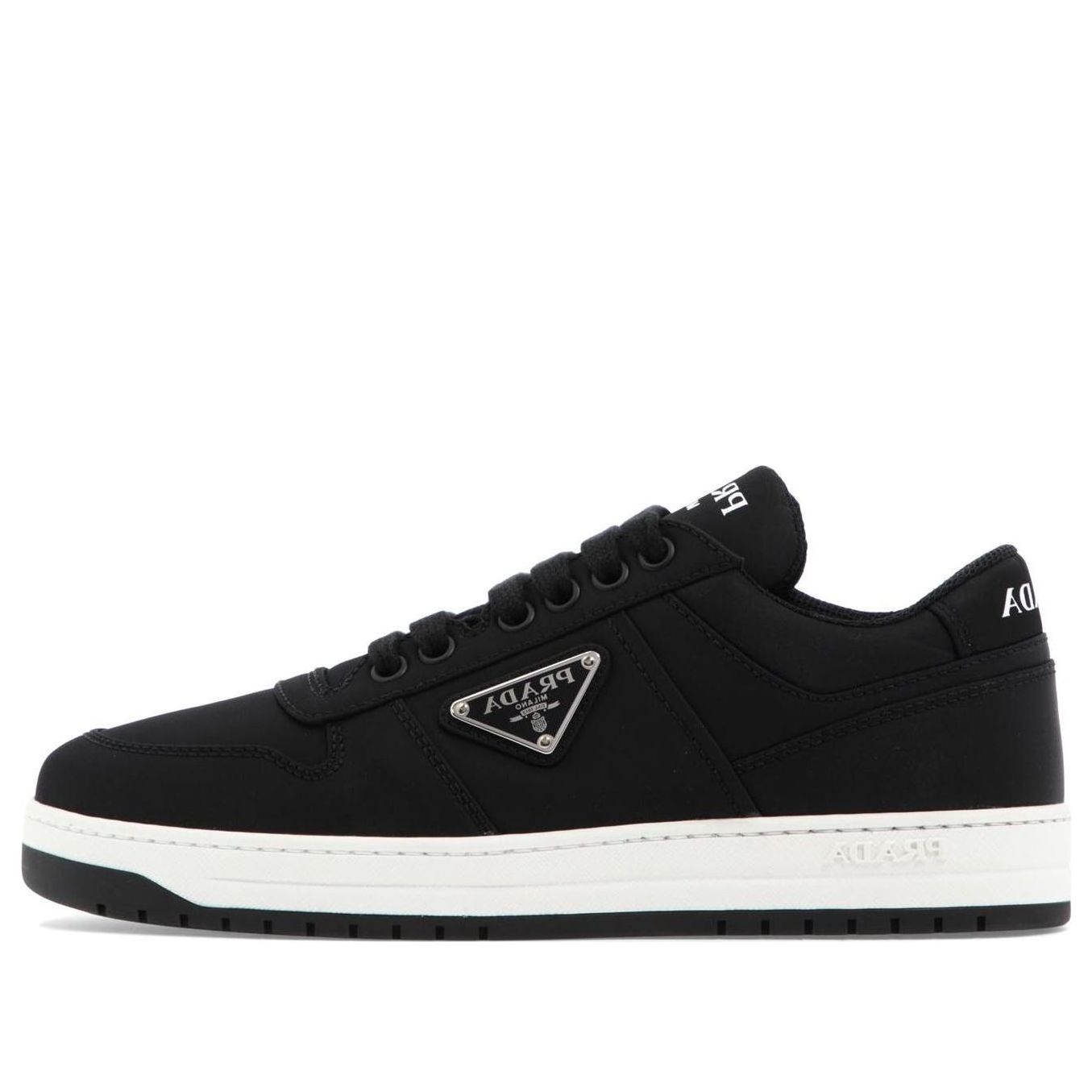 (WMNS) PRADA Double Wheel Re-nylon Gabardine Sneakers 'Black' 1E936M_3LFV_F0002_F_030