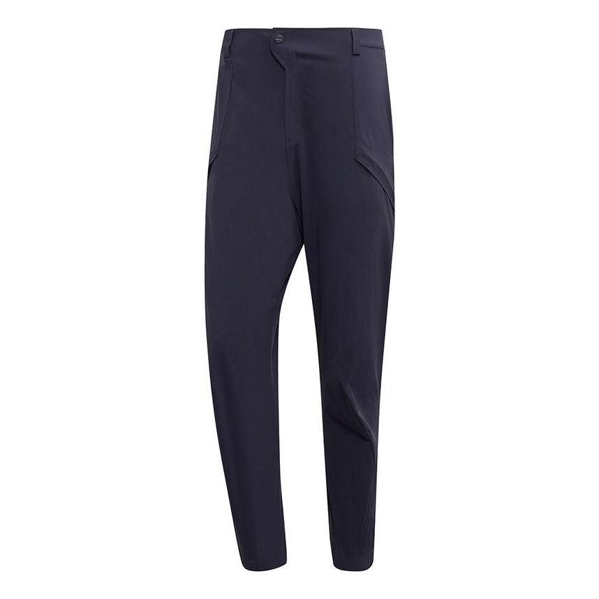 adidas Hike Pants Solid Color Casual Woven Long Pants Navy Blue DZ2043