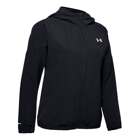 (WMNS) Under Armour Woven Branded Sport Coat Black 1351794-001