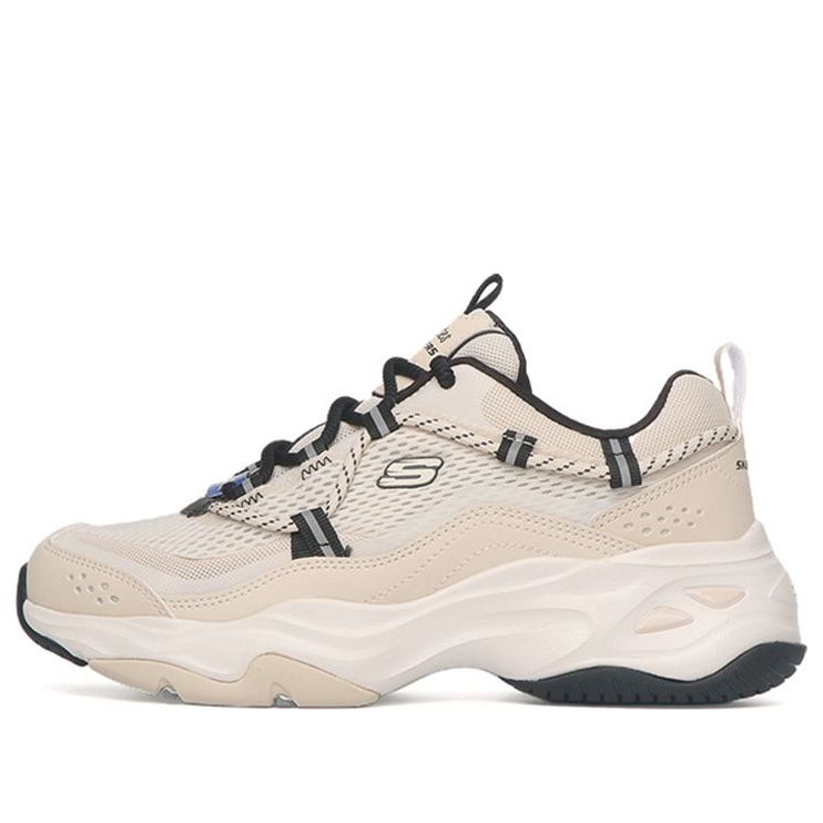 (WMNS) Skechers D'Lites 1.0 'White Cream' 149560-NTBK